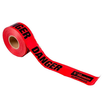 DANGER Barricade Tape 500' x 3" x 5 Mil Reinforced