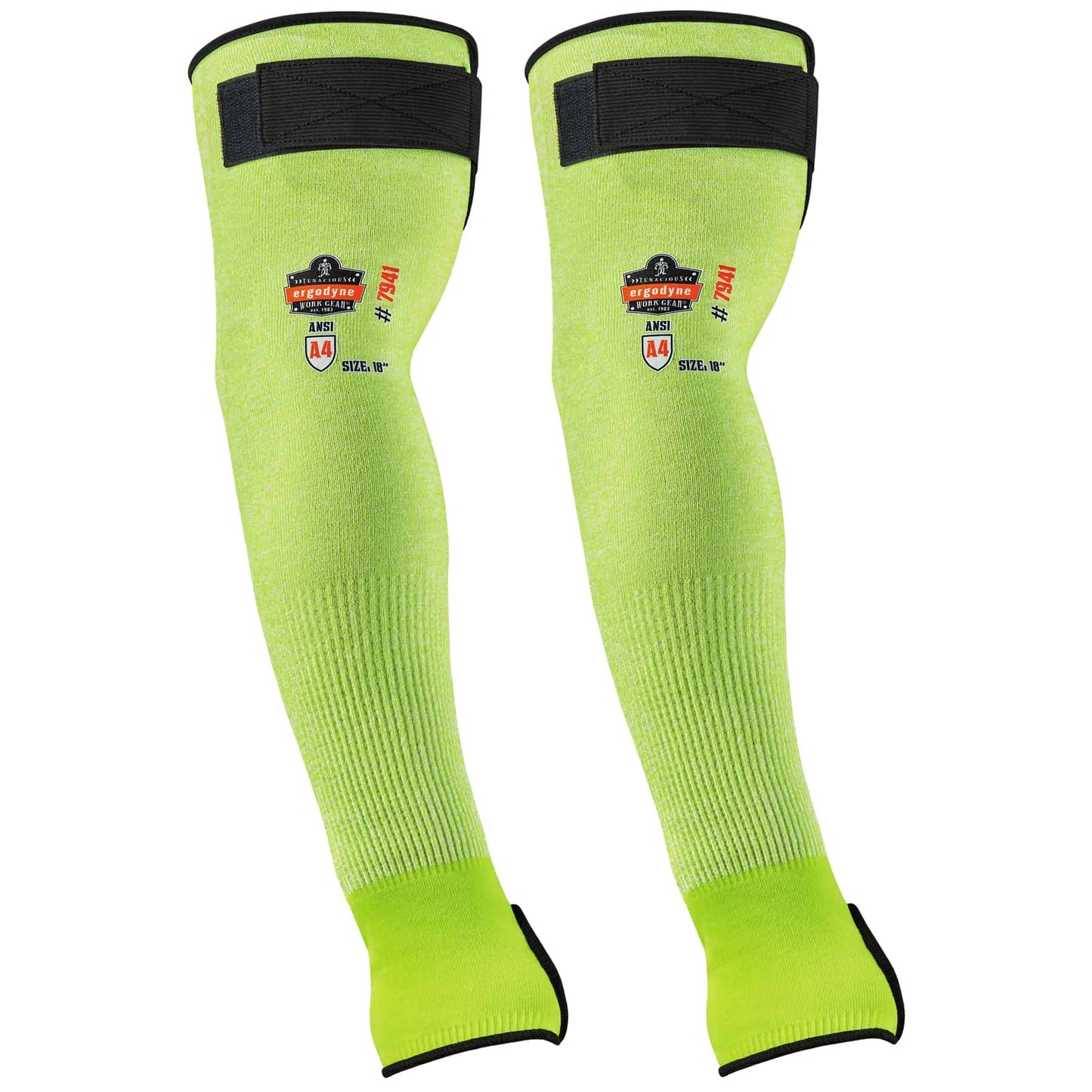 ProFlex 7941-PR Cut-Resistant Protective Arm Sleeve, Lime - Cut A4, EN388: 3X4XD, Moisture-Wicking 144PR/CS