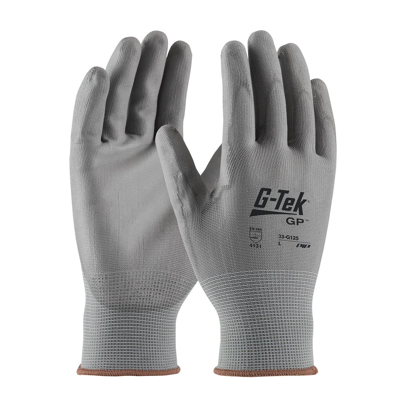G-Tek Seamless Knit Nylon Blend Glove with Polyurethane Coated Flat Grip on Palm & Fingers, 300pr/case