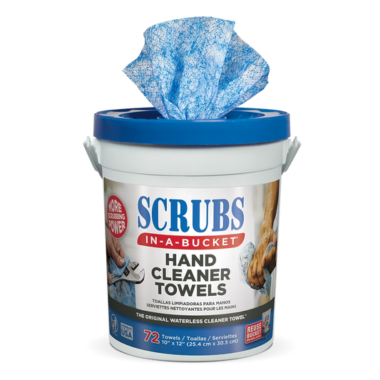 Hand Cleaner Towels, Scrubs In-A-Bucket,