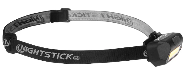 Multi-Flood USB Headlamp w/Brim Clip & Black Strap - LiPo - Black