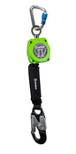 6' Web Retractable with Aluminum Snap Hook & Aluminum Carabiner