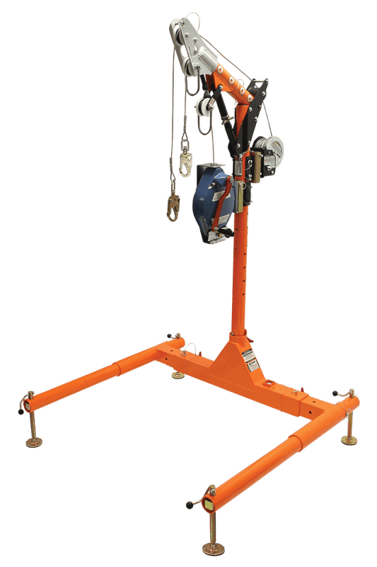 5pc Confined Space Davit System 12" to 29" w/60' Winch + 60' SRL-R 

