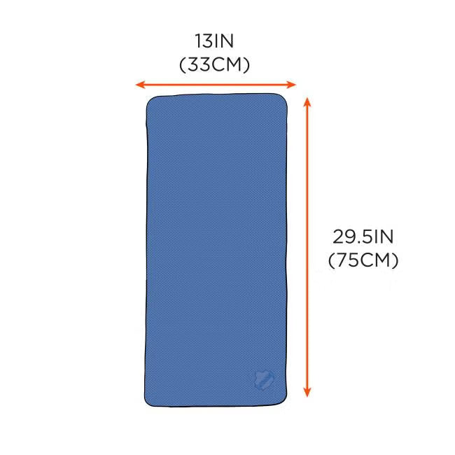 Ergodyne Chill-Its 6602 Evaporative Cooling Towel - Blue