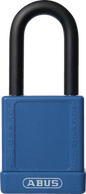 Plastic-Covered Aluminum Core Padlock 74 -Blue - keyed alike