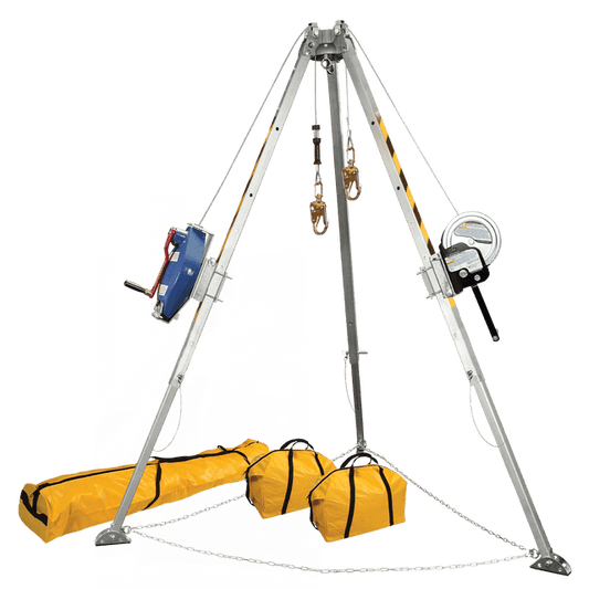 8' Tripod Kit with 7297 Winch, 7281 3-way SRL-R and Storage Bags