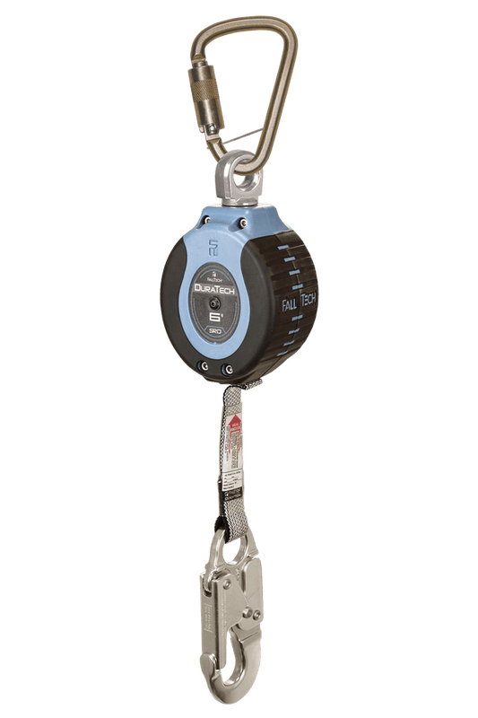 6' DuraTech® Personal SRL with Aluminum Snap Hook, Includes Steel Dorsal Connecting Carabiner, no shock pack