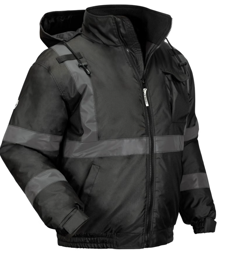 Enhanced Visibility Reflective Winter Bomber Jacket - Non-Certified