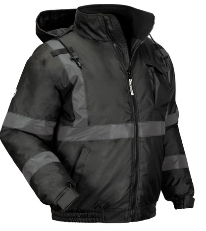 Enhanced Visibility Reflective Winter Bomber Jacket - Non-Certified