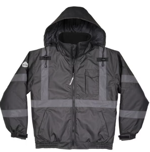 Enhanced Visibility Reflective Winter Bomber Jacket - Non-Certified