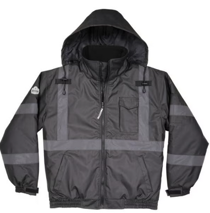 Enhanced Visibility Reflective Winter Bomber Jacket - Non-Certified