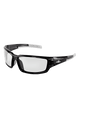 Maki - clear lens, black full-frame, TPR nose piece and temple ends, ballistic rated 144EA/1CS