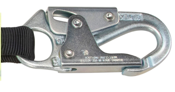 18″ D-ring Extender: Snap Hook, D-ring