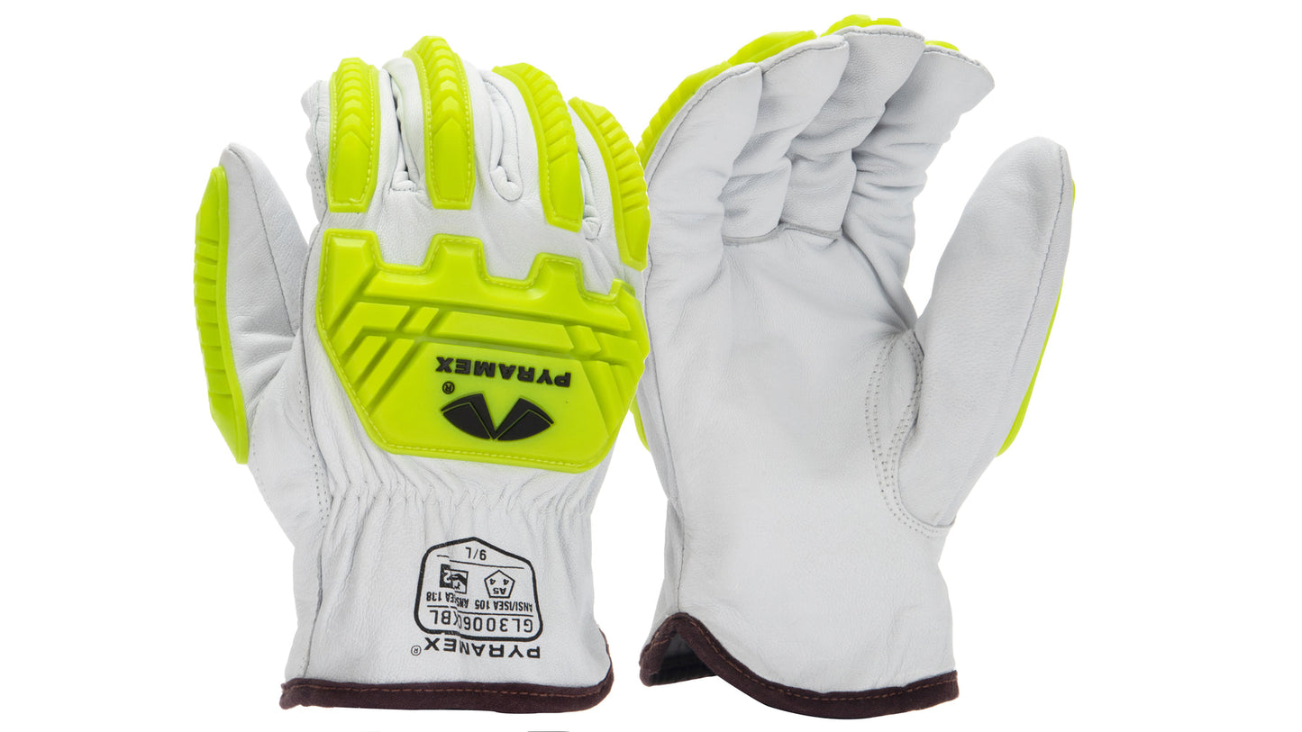 Premium Goatskin Leather Driver HPPE A5 Cut, 2 Impact, 4 Abrasion, 4 Puncture