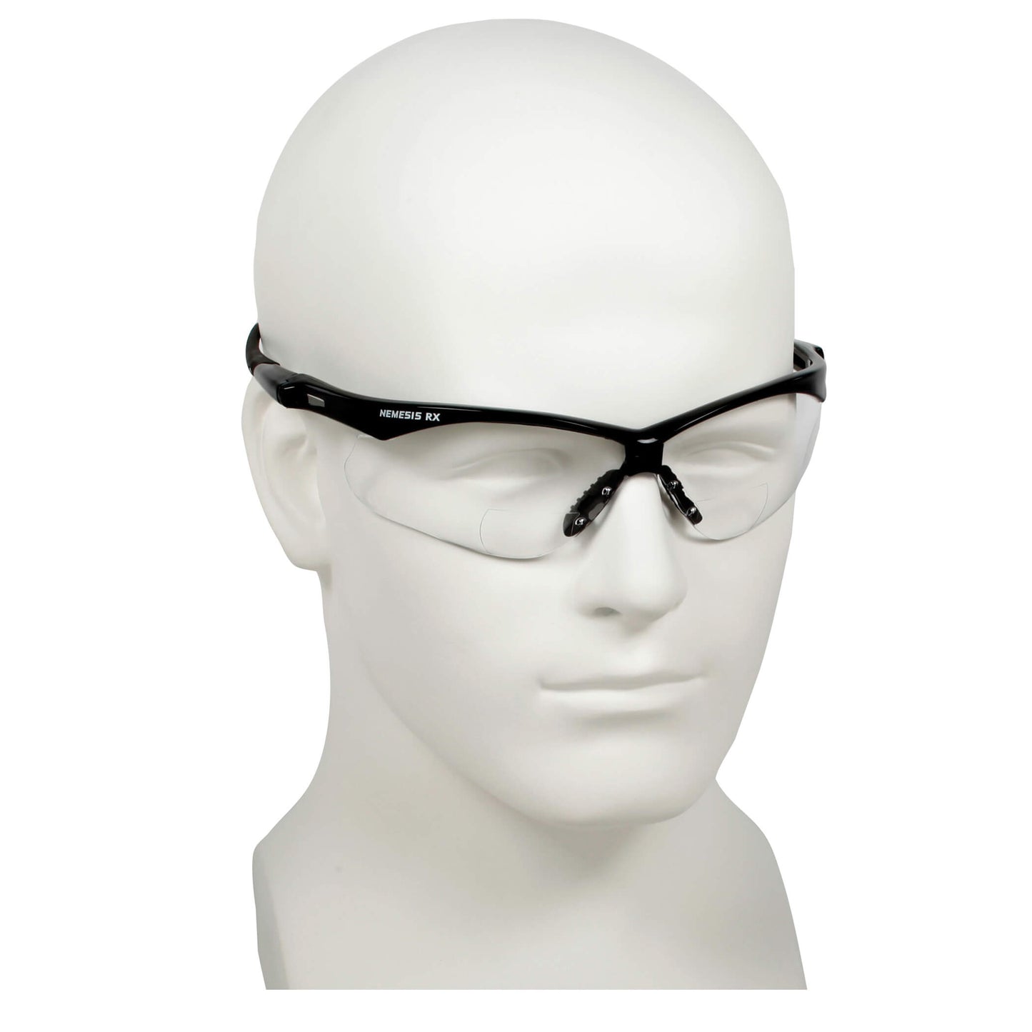 KleenGuard V60 Nemesis Bi-Focal Lens Reader Safety Glasses w. Neck Cord,+1.5 Diopter, Clear Lens