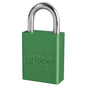 MasterLock American Lock Green Keyed Different Aluminum Safety Padlock