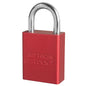 MasterLock American Lock Red Keyed Different Aluminum Safety Padlock