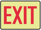 Lumi-Glow Safety Sign: Exit, 10" x 14", Lumi-Glow Flex