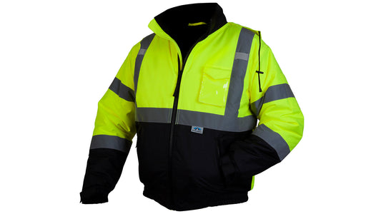 Hi-Vis Lime Bomber Jacket  

