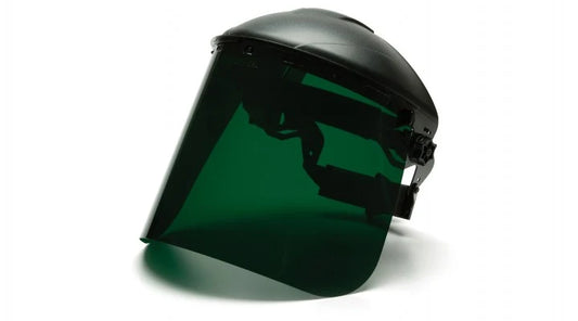 Pyramex Dark Green Tinted Polyethylene Face Shield