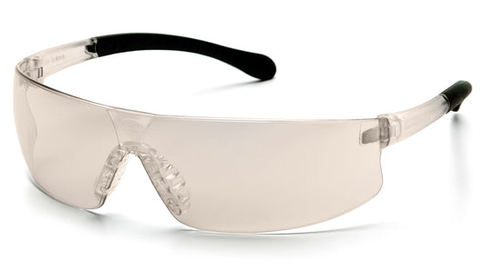 Indoor/Outdoor Mirror Anti-Fog Lens with Clear Temples, soft nose piece, 12pr/1bx, 25bx/1cs