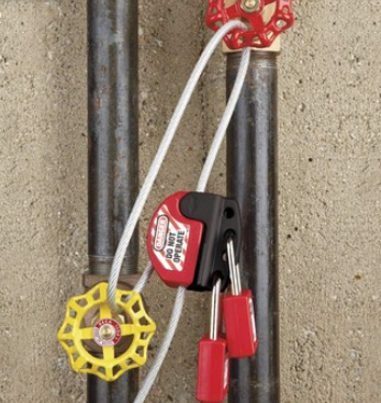 Cable Lockout Device w. Adjustable Steel Cable Lockout, 6ft (1.8m)