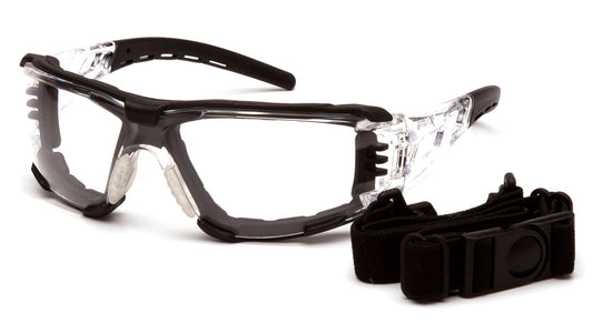 Fyxate Clear H2MAX Anti-Fog with Foam Padding -12/bx 

