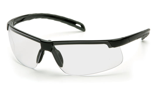 EVER-LITE clear H2MAX anti-fog lens, black frame, soft nose piece 12ea/1bx 300ea/1cs