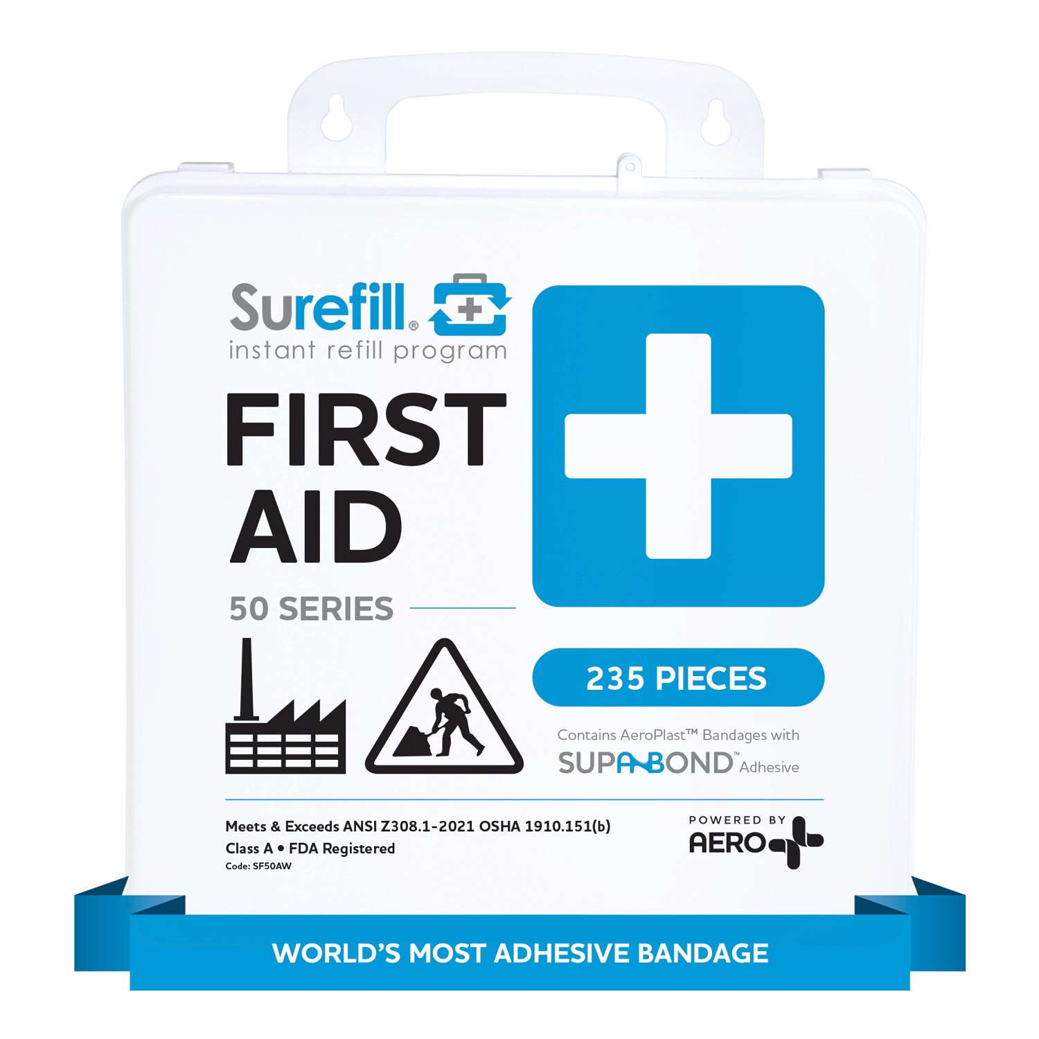 Surefill 50 ANSI A+ First Aid Kit - Weatherproof Plastic Case - RSS logo