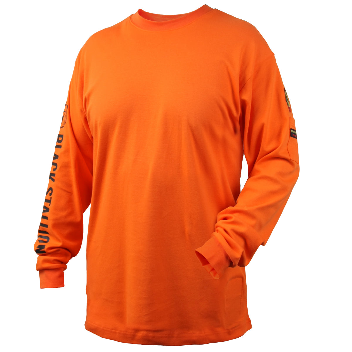 7 oz. FR Cotton Knit CAT2 Long-Sleeve T-Shirt NFPA 2112 & NFPA70E 