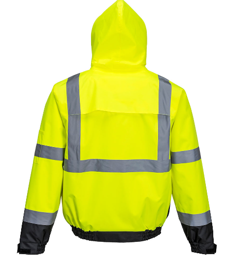 US364 Hi-Vis 2-in-1 Contrast Bomber Jacket
