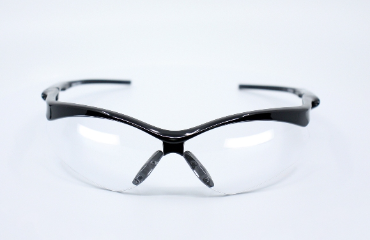 Spearfish Clear Anti-Fog Lens Shiny Black Frame Safety Glasses