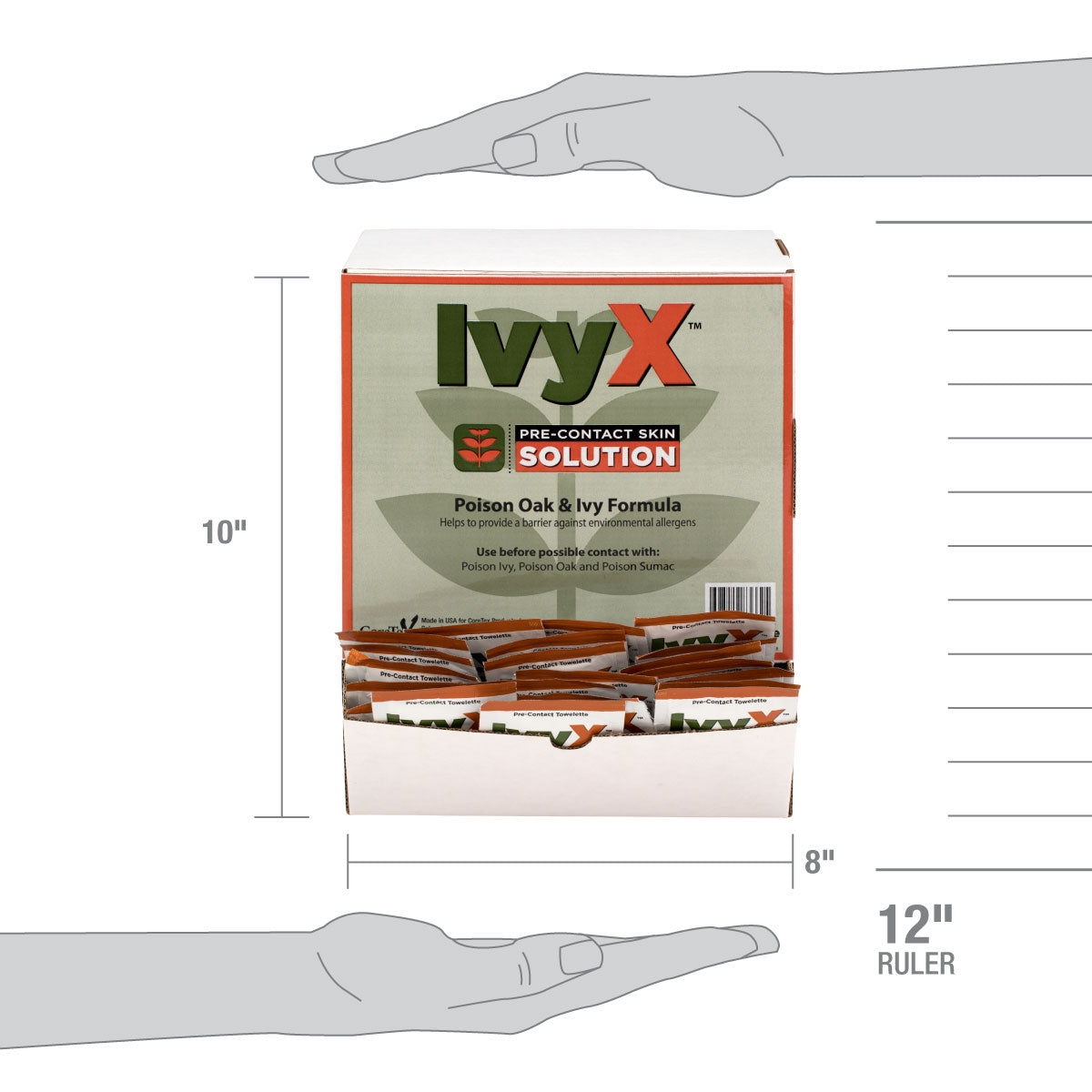 First Aid Only IvyX Pre-Contact Lotion Packets, 50 Per Box. Poison Oak & Ivy Formula