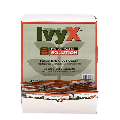 First Aid Only IvyX Pre-Contact Lotion Packets, 50 Per Box. Poison Oak & Ivy Formula