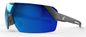 Makalu - Matte Black Frame with Polarized Aqua Precision Blue Mirror Lenses