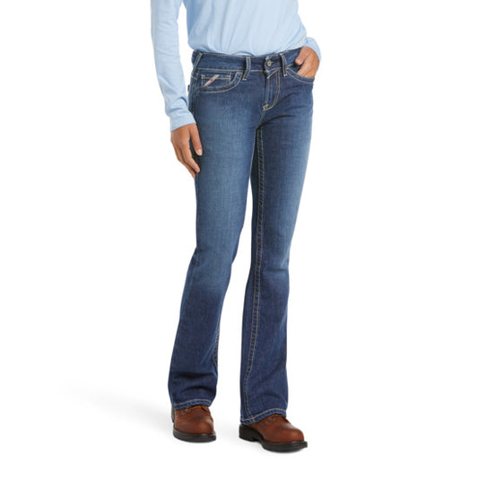 Women's FR DuraStretch Basic Boot Cut Jean, Blue Quartz