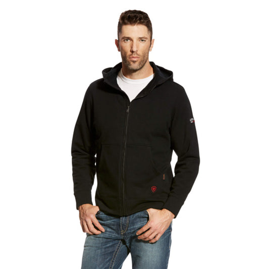 FR DuraStretch Full Zip Hoodie, black, CAT 2 