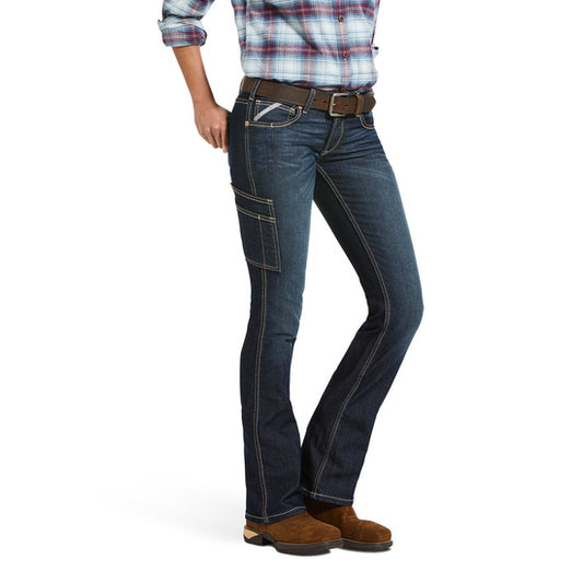 Women's Rebar Distressed Riveter Boot Cut Jean