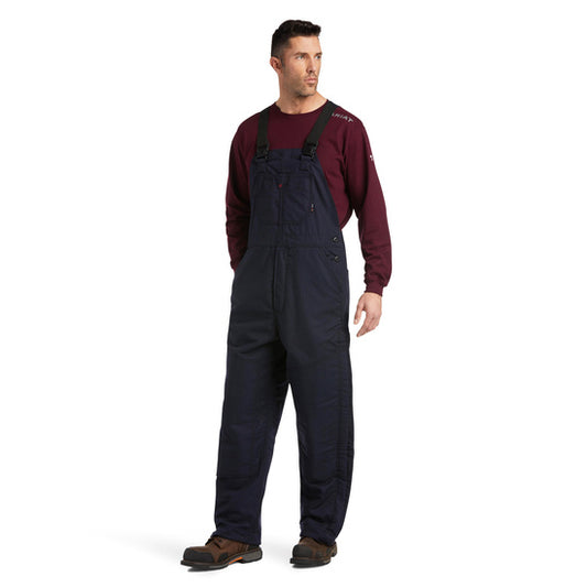 FR 11oz, CAT4 Insulated Overall 2.0 Bib, zipper boot opening, water repellent, Navy