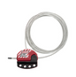 Cable Lockout Device w. Adjustable Cable Lockout, 15ft (4.6m) Cable